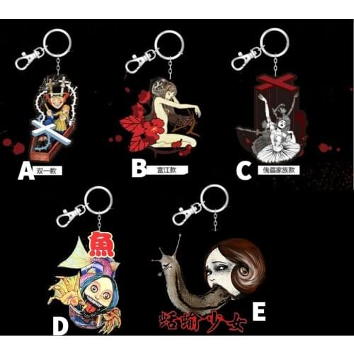 Gothic Dark Horror Junji Ito Collection Tomie Keychains Straps Keyring Figures