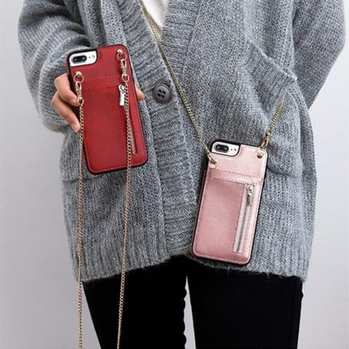 Leather Zipper Wallet Crossbody Case For huawei Mate 20 pro P30 pro lite Card Phone beautiful Cover Shoulder strap rope Coque