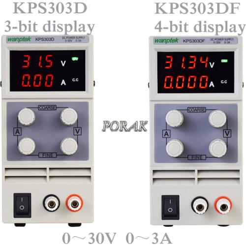 KPS303D/DF 30V3A Mini Adjustable Double Display DC Power Supply For Phone Laptop Repair Test Switch DC Regulated Power Supply