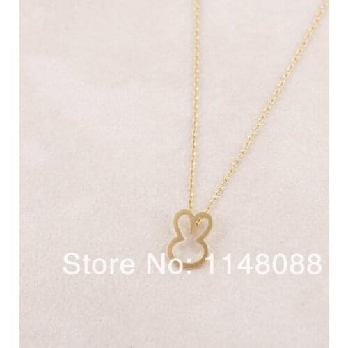 New Fashion hotting sale Gold Silver plating unique abstract owl Necklace for nature lover especially