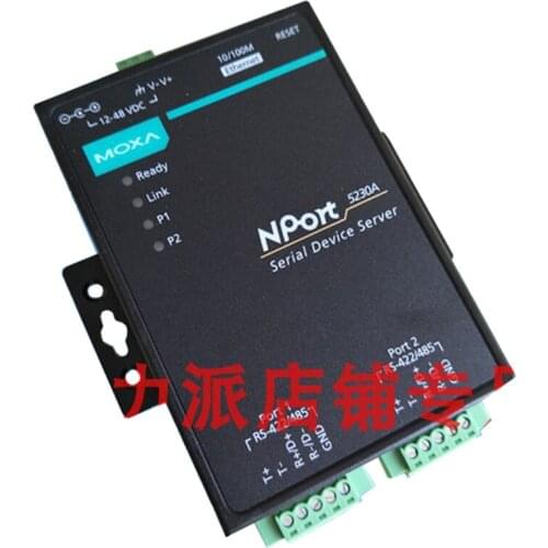 New Original Spot Photo For MOXA NPort 5230A-T RS232/422/485 2 Port Server Serial Server