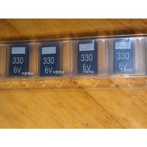 Original 5pcs-10pcs/ 6.3V330UF 6.3V470UF 337 330UF 477 470UF 6V 6.3V D7343 D type black SMD tantalum capacitors