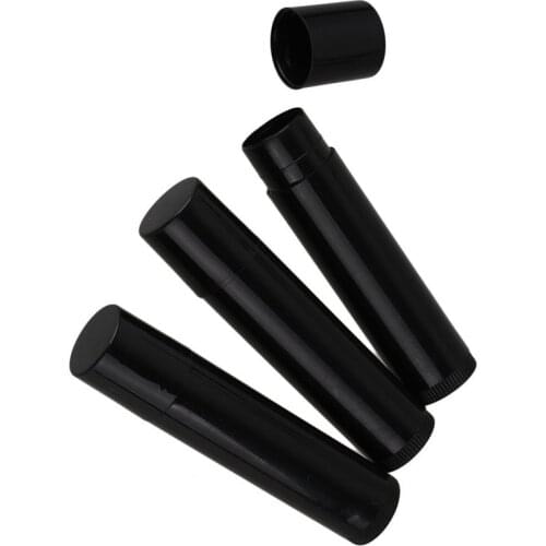 Empty Cosmetic Lipstick Balm Tube Chapstick Lip Gloss DIY Pipe With Caps Container X 50PCS