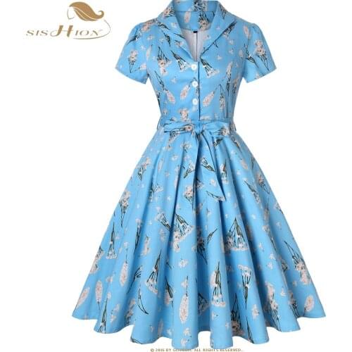 Sishion Summer Short Sleeve Dresses
