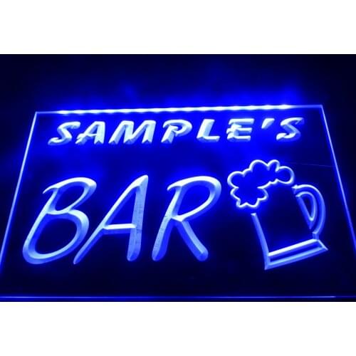 DZ023 Name Personalized Bar Beer Mug Glass Pub LED Neon Sign