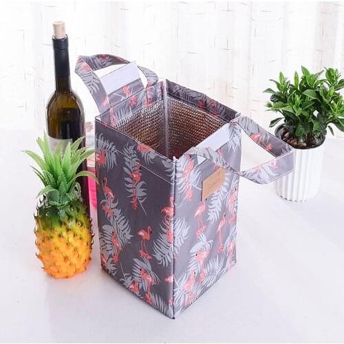 1Pcs Univerisal New Korea Cartoon Thermal Lunch Bag Breakfast Travel Organizer Waterproof Insulated Lunch Box Storage Bag