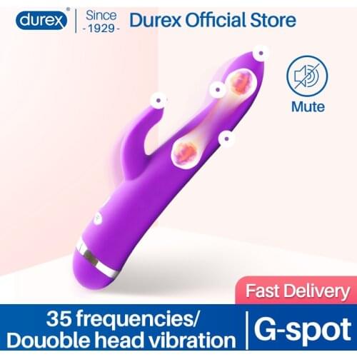 Durex Rabbit Vibrator Flexible 2 Motors 3 Point Stimulator G-spot Vagina Waterproof Dildo Vibrators Adult Sex Toys for Woman