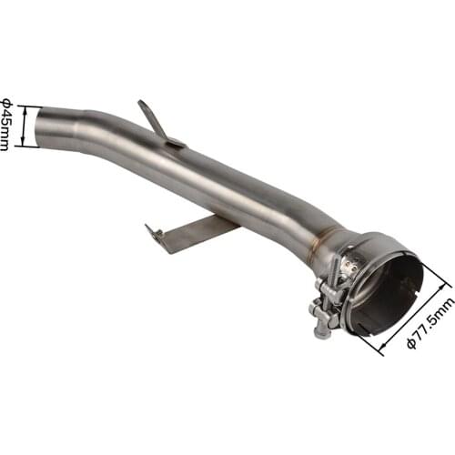 Motorcycle Mid Pipe Decat Tubo Eliminator Race Exhaust For Suzuki GSXS1000 GSX-S 1000 2015 2016 2017 2018