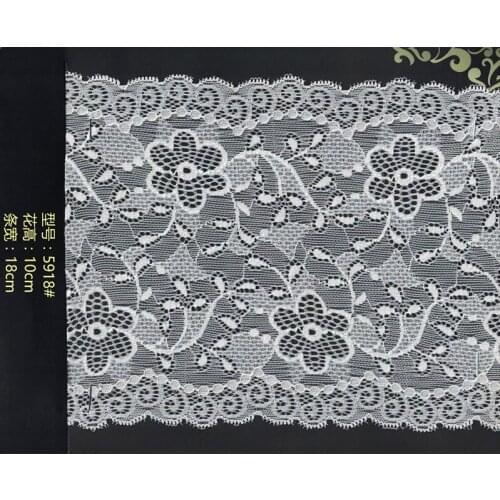 18cm high quality nylon spandex elastic lace trim,YX-5918