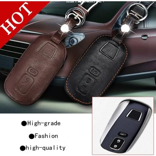 High Quality for Luxgen7 Luxgen 7 S5 U6 car styling cover detector Leather keys keyChain bag cases intelligent/folding Graffiti