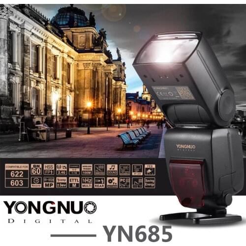 YONGNUO YN685 Flash Speedlite Wireless 2.4G HSS TTL/iTTL for Canon Nikon D750 D810 D7200 D610 D7000 DSLR Camera Flash Speedlight