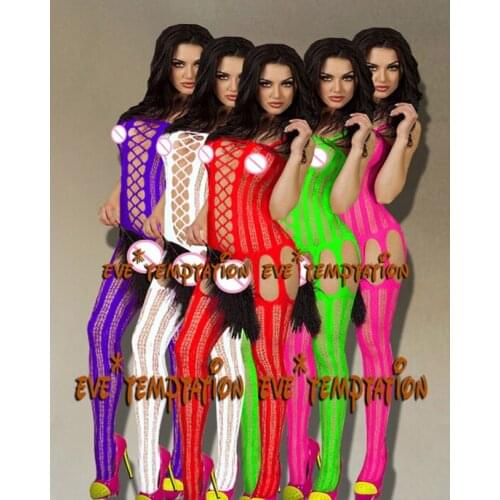 Womens hollow out sexy underwear plus size lingerie Open Crotch Costumes Erotic Dress bodystocking strapless intimates A026