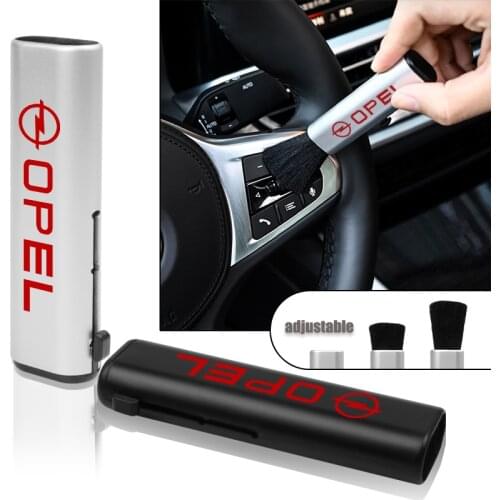 1Pcs Car Interior Retractable Cleaning brush Soft wool dust brush Accessories For Opel Astra Mokka Insignia Zafira Corsa Tigra