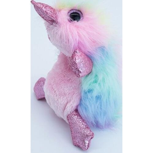 15cm Ty Big Glitter Eyes Stuffed Peas Plush Soft Lead the Pastel Platypus Animal Long Hair Platypus Doll Collectible Gifts