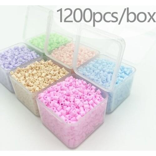 2.6mm/1200pcs/Box Packing Hama Beads Easy to Store For Kids Perler Iron Beads Fuse Handmade Gift Children Toy