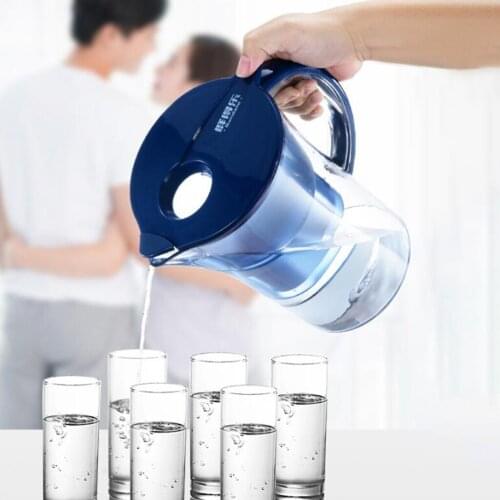 2.8L Water Pitcher Home Activated Carbon Net Kettle Office Water Purifier for Clean Drinking Water
