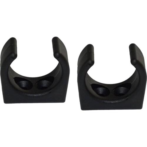 2pcs 32MM 1-1/4' Black Nylon Boat Hook Clips Marine Pole Tube Storage Clips