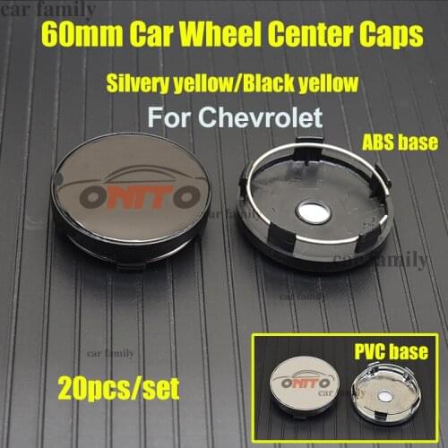 20pcs Dust-proof Car Wheel Center Cap Wheel Rim Hub Cap 60mm 6cm PVC/ABS For CHEVROLET lanos orlando captiva lacetti aveo niva
