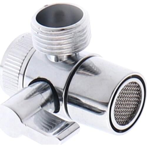 3-way Diverter Valve Faucet Connector Adapter Three Head Function Switch