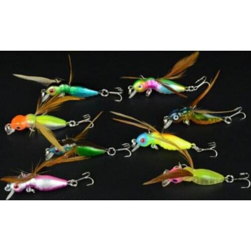 8 Colors Cicada Vibration Baits Fishing Lures Bass Crank baits 4.5cm 3.4g Floating Baits