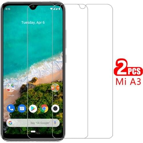 Case for xiaomi mi a3 cover tempered glass screen protector on ksiomi xiao my a 3 3a mia3 xiaomia3 protective phone coque bag