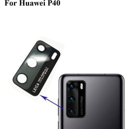 2PCS For Huawei P40 Replacement Back Rear Camera Lens Glass For Huawei P 40 Glass Lens Tested Good Parts Huaweip40