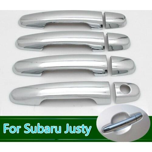 For Subaru Justy New Chrome Car Door Handle Cover Cup Bowl Trim Car Styling