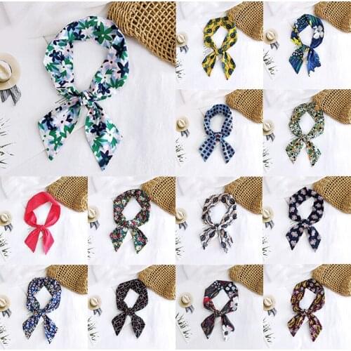 Cotton Linen Scarves Headband Bohemian Bag Wrist Belt Hair Scarf Elegant Ribbons Shawls Small Scarf Neckerchief