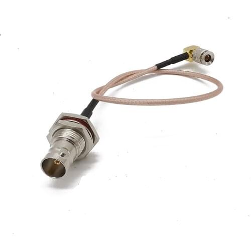 DIN 1.0/2.3 Male Right Angle to BNC Female 75 Ohm RG179 SDI Cable for HD SDI 3G SDI Vedio Recorder Camera Monitor Audio 10-80CM