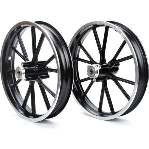 Before + after 10in Aluminum alloy wheels 2.50‑10in 60/100‑10 Rim PIT PRO Trail Dirt Bike