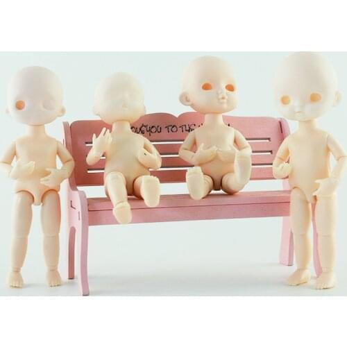New 16cm Doll Element Head Body BJD White Muscle Makeup Doll 13 Joints Movable DIY Girl Toy 3D Eyes 1/12 Dress Up Birthday Gift