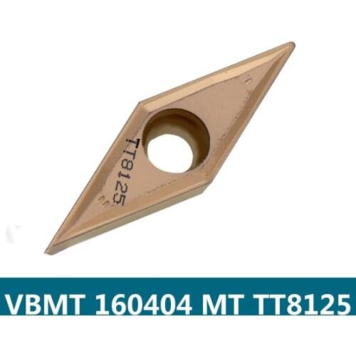 CNC Blade VBMT VBMT160404MT TT8125 160404MT Original Carbide Inserts Lathe Cutter Turning Tools Cutting