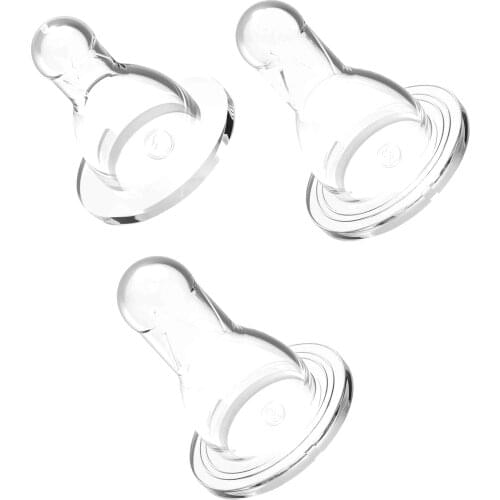 Mother Baby Best Silicone Round Classic Wide Flat Baby Bottle End 0-18 Moon Girl/Boy Baby Pacifier Hint Babysoft