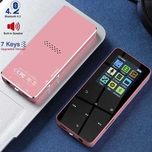 Mini MP3 Player Metal Touch Portable MP3 Music Player Bluetooth-compatible 4.2 Support 128GB Fashion Sport Music Player Walkman