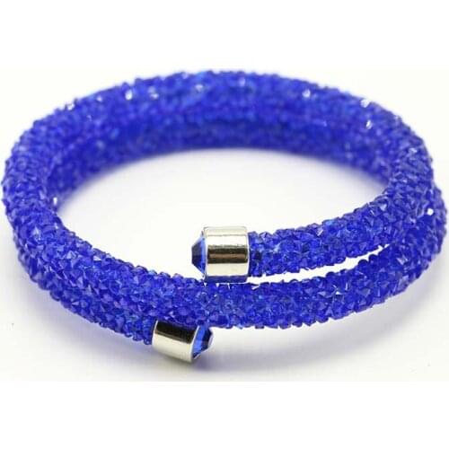 2020 Crystal bracelet simple hundred matching accessories mulit-color Two turns beautiful ladies bracelet Banquet jewelry