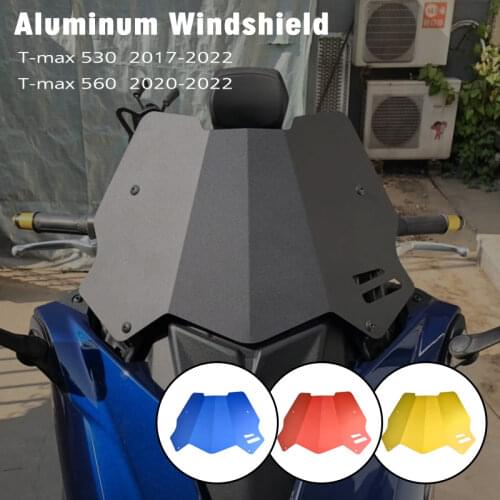 MTKRACING For T-MAX Tmax530 DX/SX 2017 2018 2019 2020 Motorcycle Accessories Aluminum alloy Screen Windshield Fairing Windscreen