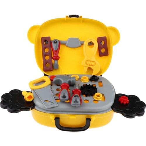 14 Pieces Pretend Play Tools Box Set, Suitcase Toy For Kids Toddlers Boys