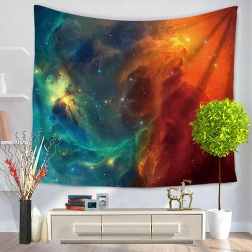 Starry Sky Tower Tapestry Wall Hanging Tapestries Boho Bedspread Beach Towel Yoga Mat Blanket Table Cloth 200*150/150*130