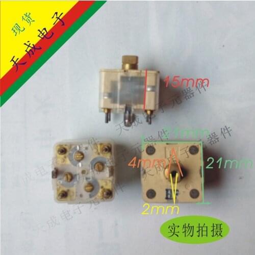 10Pcs PVC Film Variable Capacitor 443HF Reverse Insertion Installation Radio Tunable Capacitor 21*21*15mm