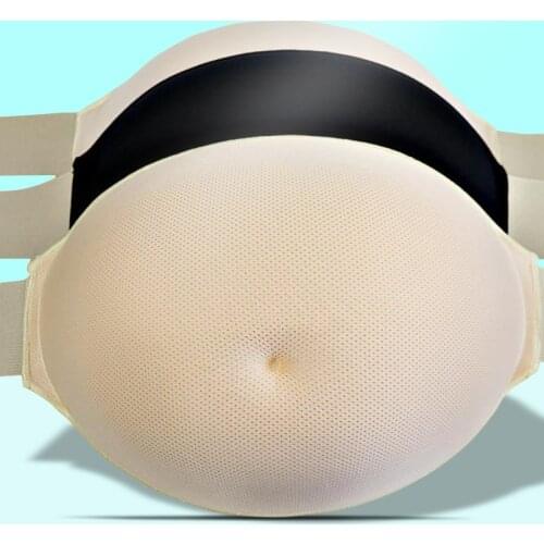 Silicone Fake Belly Round Belly Near Skin Tone Pregnancy Pregnant Woman Surrogacy Photo Actresses Realistic Props