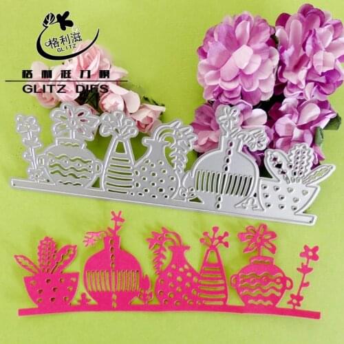 The vase and flowers die cutts,Metal cutting dies stencils for DIY Scrapbooking/photo album Decorative Embossing DIY Paper Cards