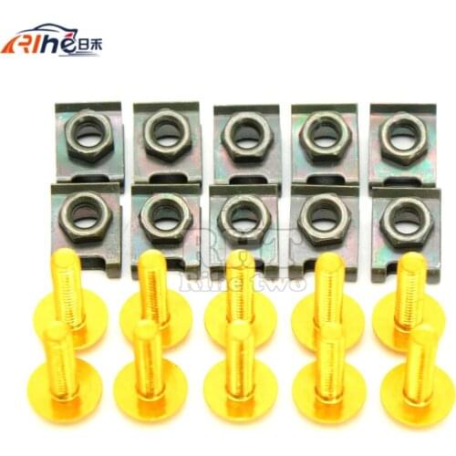 6mm motorcycle fairing screw kit set screws for yamaha xt 660 yz450f z1000 z300 z800 z750 yamaha tmax500 YZ250 XT250