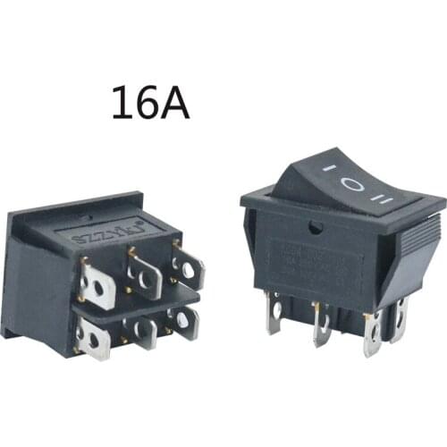 1PCs 6 Feet 3 Gear Switch 16A Rocker Button 895 Positive and Negative Switch /795 DC Motor 997
