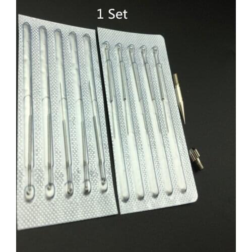 140pcs Micro Removal Pen Mole Freckle Spot Needles Sweep Spot Mole Plasma Point Tattoo Machine Needles