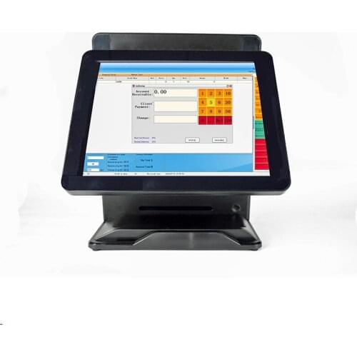 Dual screen 15 inch POS Terminal Windows POS Systems Touch screen Epos solution