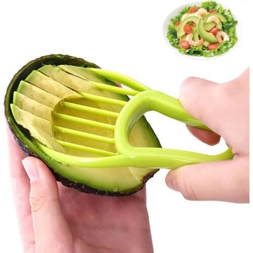 3-in-1 Avocado Slicer Shea Corer Butter Fruit Peeler Cutter Pulp Separator Plastic Knife Kitchen Vegetable Tools Home Accessory