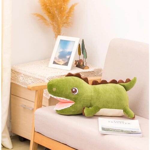 50cm Cute Cartoon Dinosaur Hand Warmer Plush Stuffed Animal Soft Toys Boy Girls New Year Gift Warm Hands Hold Pillow