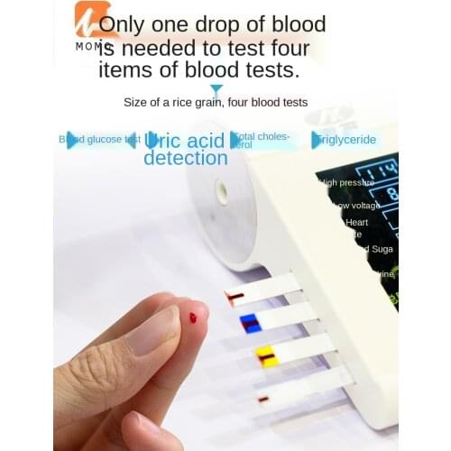 Examination Machine Uric Acid a Blood Glucose Meter Household Precision Cholesterol Diabetes Blood Pressure Measuring Instrument