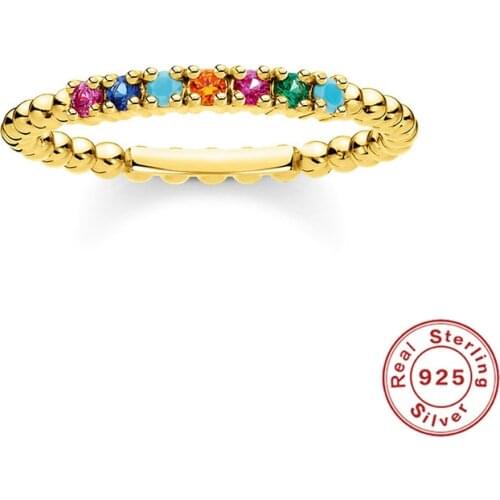 CANNER New 100% 925 Sterling Silver INS Minimalist Flower Leaf Ring for Women Gold Color Ladies Rings Silver 925 Jewelry anillos