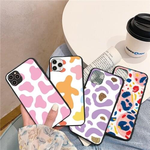 For Samsung Galaxy A21S A50 A21 S A21S A11 A01 A31 A41 A51 A71 A70 A81 A91 A10 A20e M11 M21 M30 M31 M51 Silicone Case Cow Print